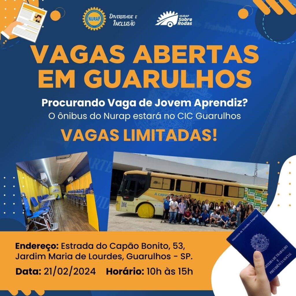 Oportunidade de Jovem Aprendiz em Guarulhos